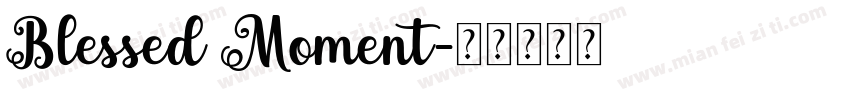 Blessed Moment字体转换